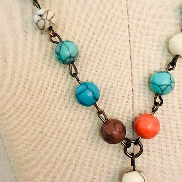 Vintage Fossil Necklace & Y coin Necklace - Picture 2 of 14